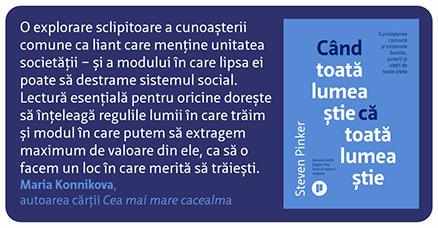 Când toată lumea știe că toată lumea știe Steven Pinker