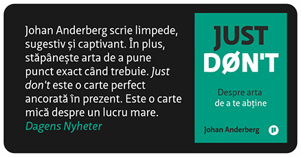 Just don't Johan Anderberg
